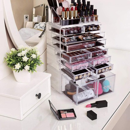 UNIQ  XXL Organizer with 12 drawers and 16 compartments - Transparent